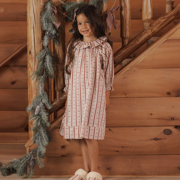 Rylee + Cru - Girl's Nightgown - Candy Cane Lane