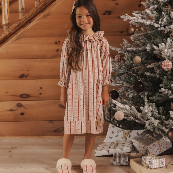 Rylee + Cru - Girl's Nightgown - Candy Cane Lane