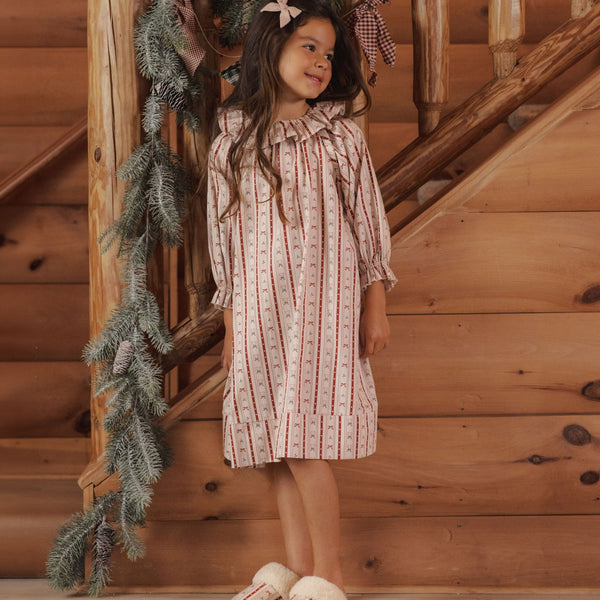 Rylee + Cru - Girl's Nightgown - Candy Cane Lane