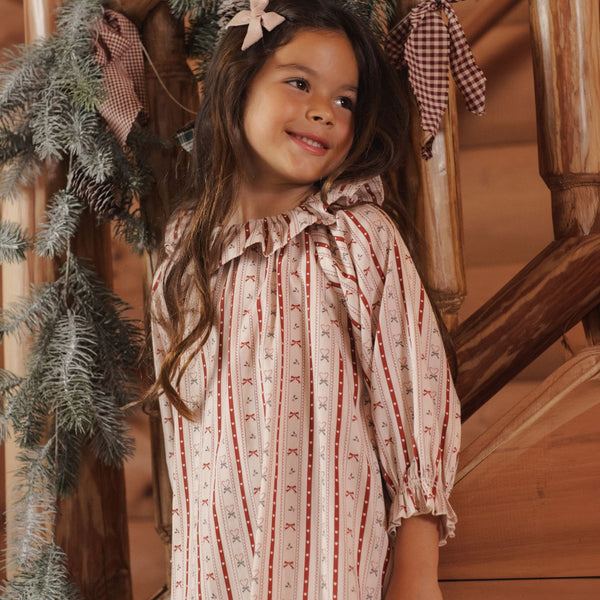 Rylee + Cru - Girl's Nightgown - Candy Cane Lane