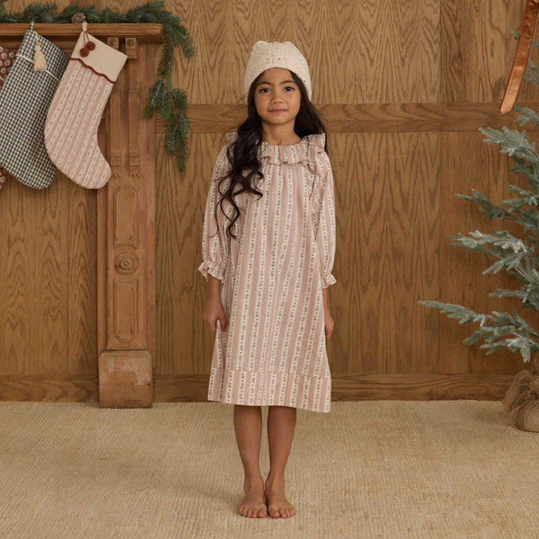 Rylee + Cru - Girl's Nightgown - Candy Cane Stripe