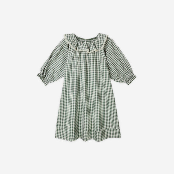 Rylee + Cru -Girl's Nightgown - Evergreen Gingham