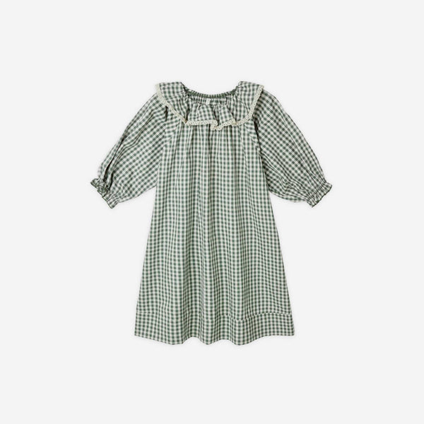 Rylee + Cru -Girl's Nightgown - Evergreen Gingham