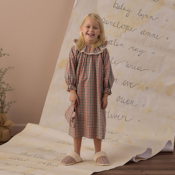 Rylee + Cru - Girl's Nightgown - Holiday Gingham