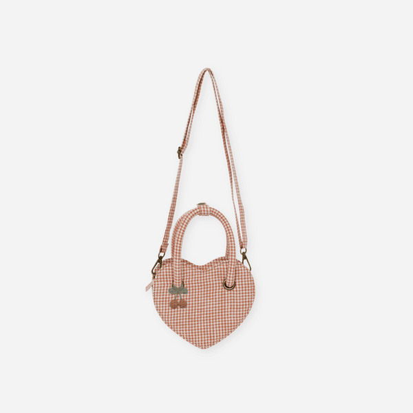 Rylee + Cru - Heart Purse - Poppy Gingham