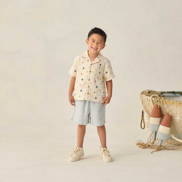 Rylee + Cru - Lapel Collar Shirt - Stars