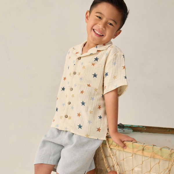 Rylee + Cru - Lapel Collar Shirt - Stars
