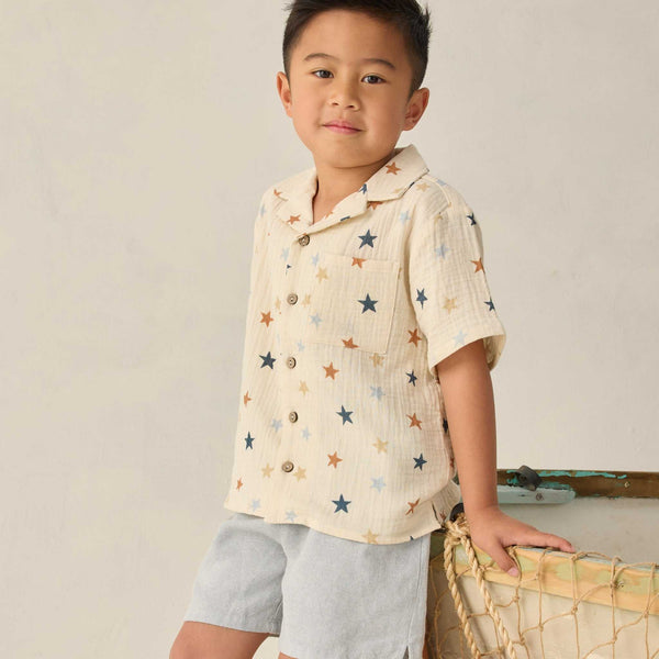 Rylee + Cru - Lapel Collar Shirt - Stars