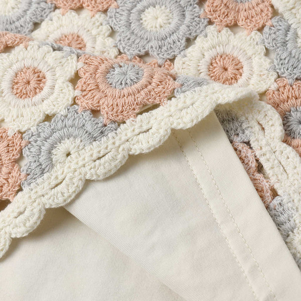 Rylee + Cru - Lili Knit Set - Blue / Light Pink / Ivory