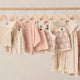 Rylee + Cru - Lili Knit Set - Blue / Light Pink / Ivory