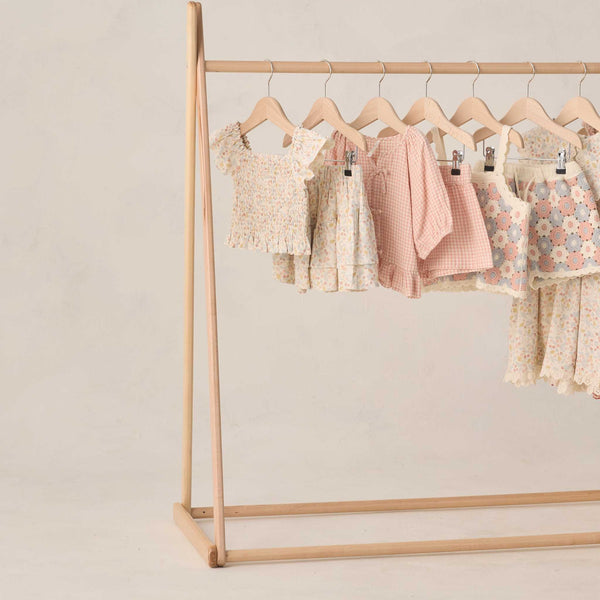 Rylee + Cru - Lili Knit Set - Blue / Light Pink / Ivory