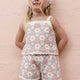 Rylee + Cru - Lili Knit Set - Blue / Light Pink / Ivory