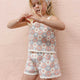 Rylee + Cru - Lili Knit Set - Blue / Light Pink / Ivory