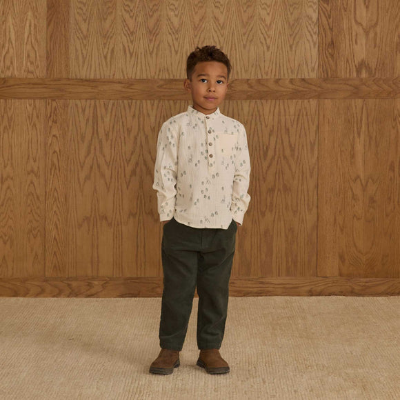 Rylee + Cru - Long Sleeve Mason Shirt - Woods