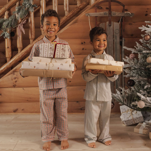 Rylee + Cru - Long Sleeve Pajamas - Holiday Gingham