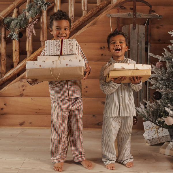 Rylee + Cru - Long Sleeve Pajamas - Holiday Gingham