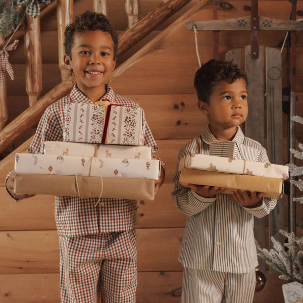 Rylee + Cru - Long Sleeve Pajamas - Holiday Gingham
