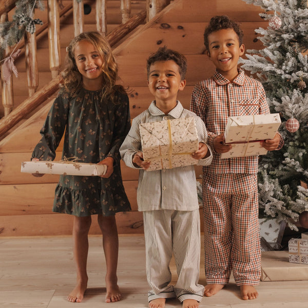 Rylee + Cru - Long Sleeve Pajamas - Holiday Gingham