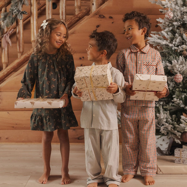 Rylee + Cru - Long Sleeve Pajamas - Holiday Gingham