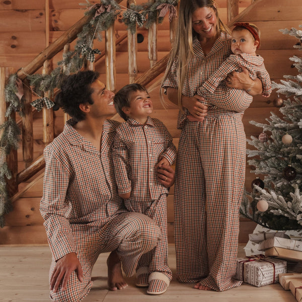 Rylee + Cru - Long Sleeve Pajamas - Holiday Gingham