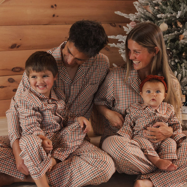 Rylee + Cru - Long Sleeve Pajamas - Holiday Gingham