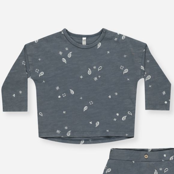 Rylee + Cru - Long Sleeve Tee + Pant Set - Paisley