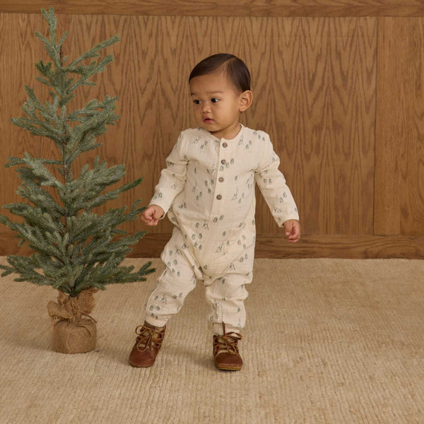 Rylee + Cru - Long Sleeve Woven Jumpsuit - Woods
