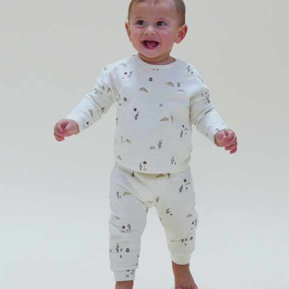 Rylee + Cru - Long Sleeve + Pant Set - Desert