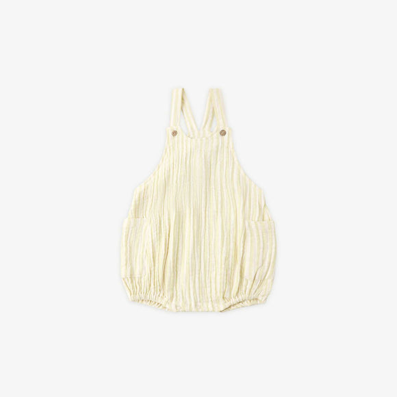 Rylee + Cru -Lou Romper | Citron Stripe