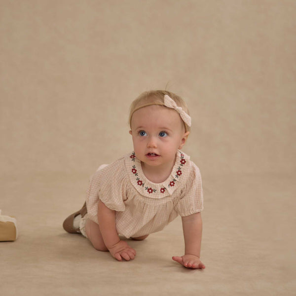 Rylee + Cru - Lula Romper - Petal Gingham