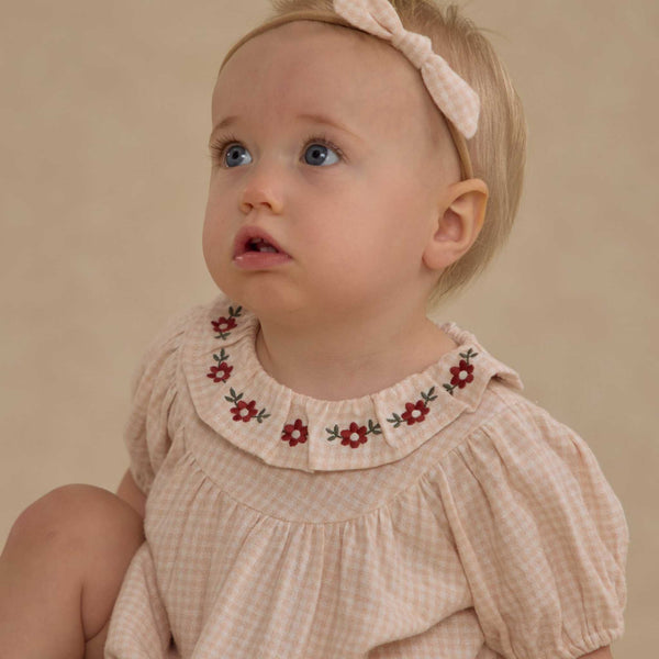 Rylee + Cru - Lula Romper - Petal Gingham