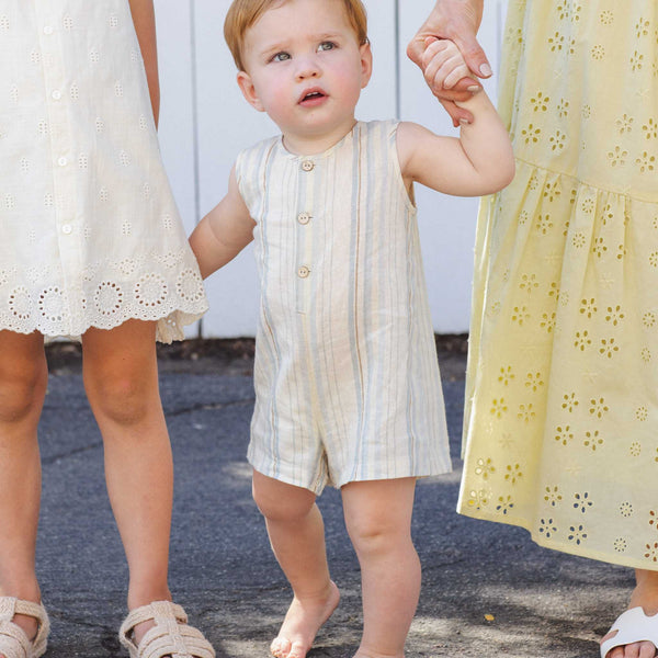 Rylee + Cru - Maverick Romper | Sea Stripe