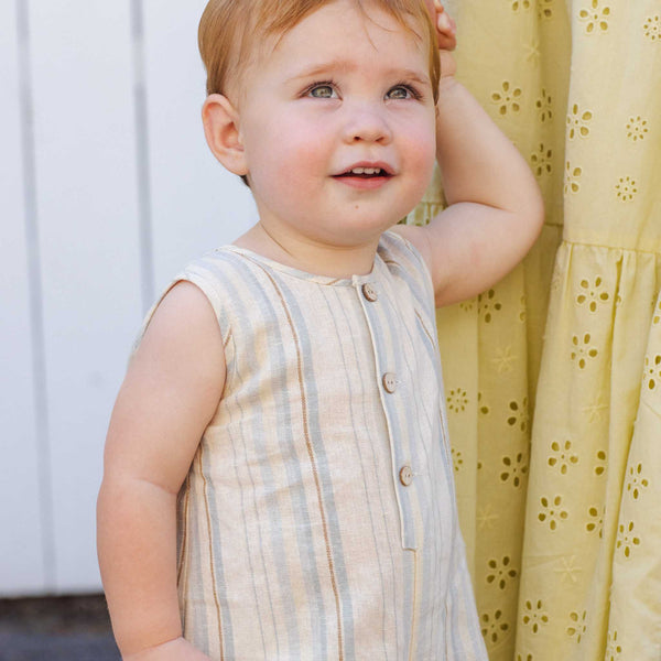 Rylee + Cru - Maverick Romper | Sea Stripe