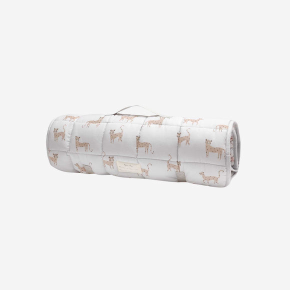 Rylee + Cru - Nap Mat - Leopard / Fog