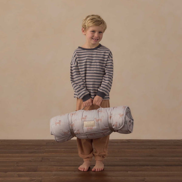 Rylee + Cru - Nap Mat - Leopard / Fog