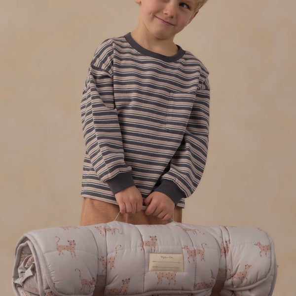 Rylee + Cru - Nap Mat - Leopard / Fog