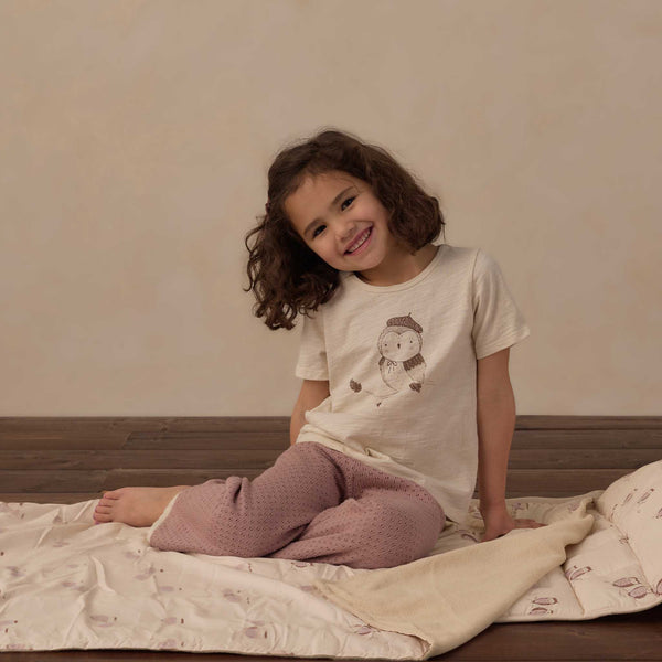 Rylee + Cru - Nap Mat - Owls / Petal
