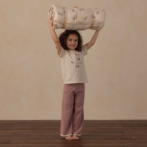 Rylee + Cru - Nap Mat - Owls / Petal