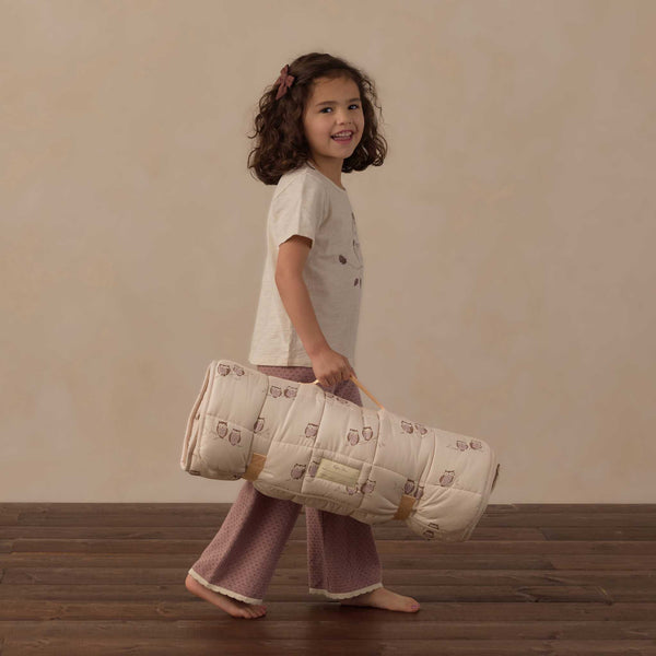Rylee + Cru - Nap Mat - Owls / Petal