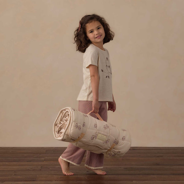 Rylee + Cru - Nap Mat - Owls / Petal