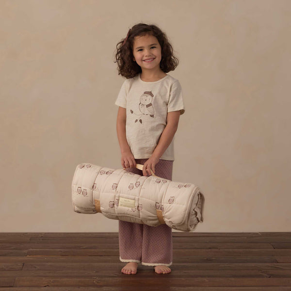 Rylee + Cru - Nap Mat - Owls / Petal