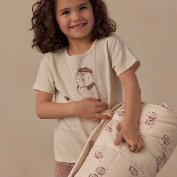 Rylee + Cru - Nap Mat - Owls / Petal