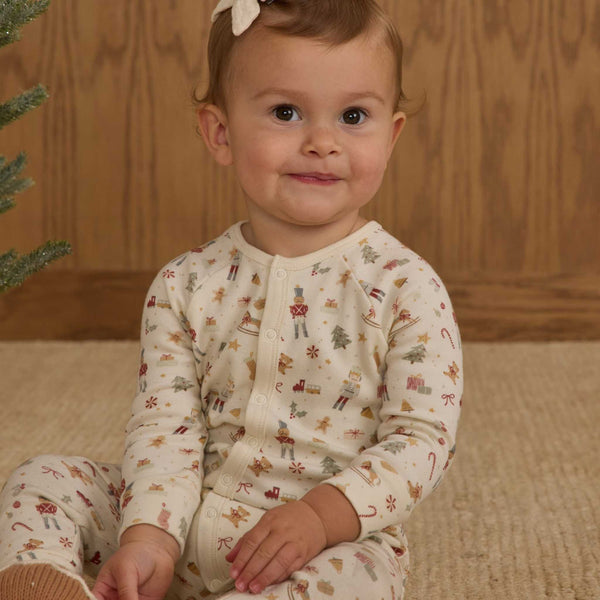 Rylee + Cru - Organic Long John Pajama - Festive