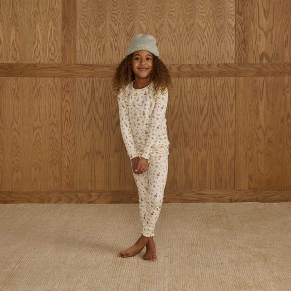 Rylee + Cru - Organic Long Sleeve Pajama Set - Festive
