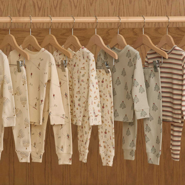 Rylee + Cru - Organic Long Sleeve Pajama Set - Festive