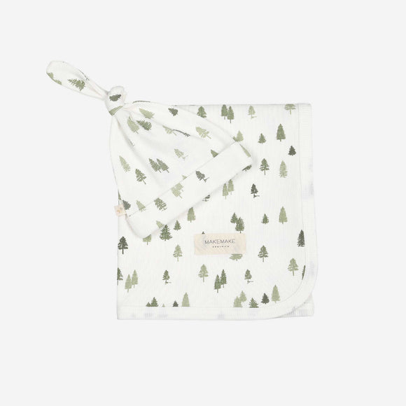 Rylee + Cru - Organic Swaddle Blanket & Hat - Alpine