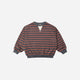 Rylee + Cru - Oversized Crew - Mulberry Stripe