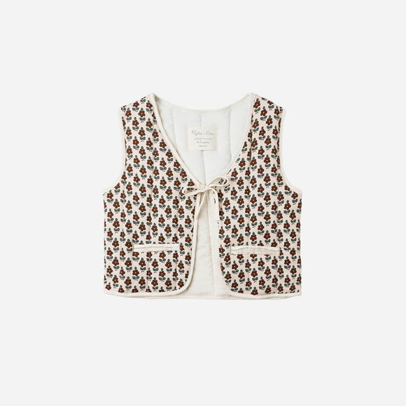 Rylee + Cru - Quilted Vest - Harvest Floral