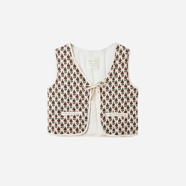 Rylee + Cru - Quilted Vest - Harvest Floral