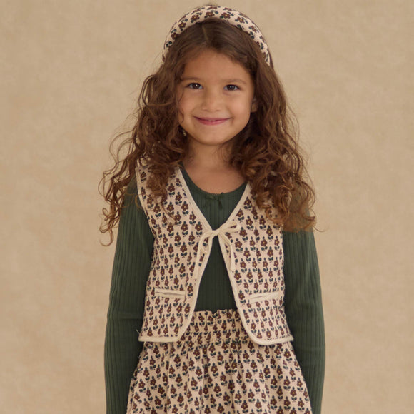 Rylee + Cru - Quilted Vest - Harvest Floral